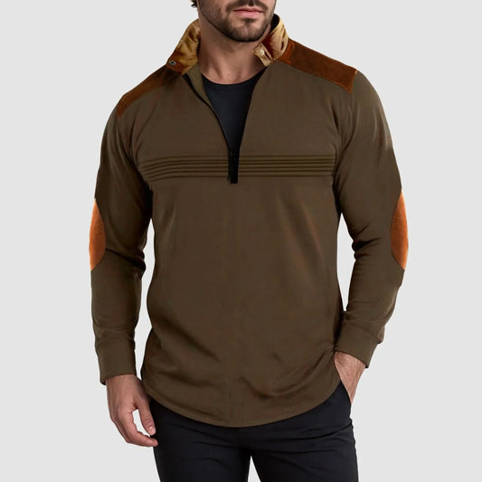 Primo – Felpa in Pile Color Block da Uomo